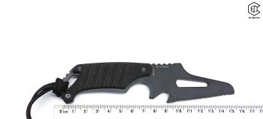 Preview: Kleines Keckknife Rettungsmesser mit Kunststoffscheide